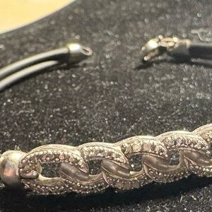 Elegant Sterling Silver Chain Bracelet 7 inch